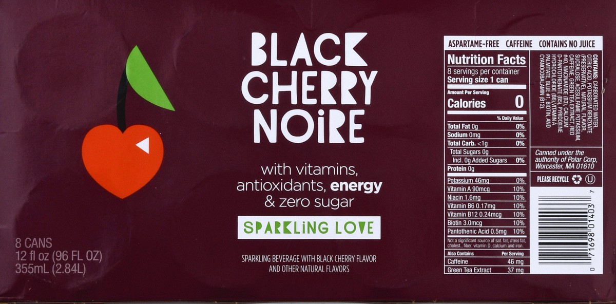 slide 8 of 13, Frannie's Black Cherry Noire Sparkling Water - 8 ct; 12 fl oz, 8 ct; 12 fl oz