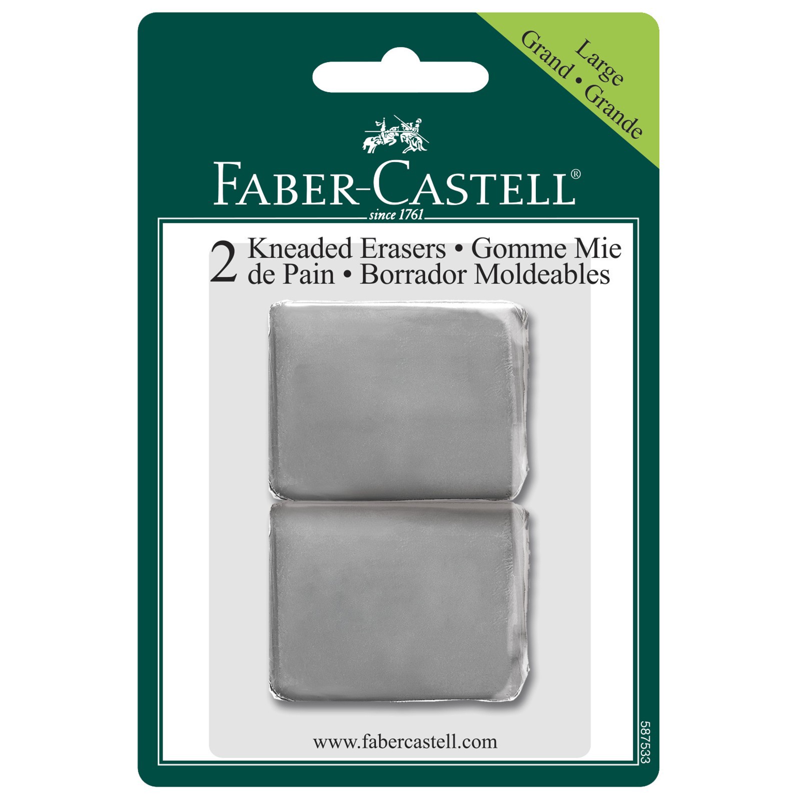 slide 3 of 3, Faber-Castell Kneaded Erasers, 1 ct