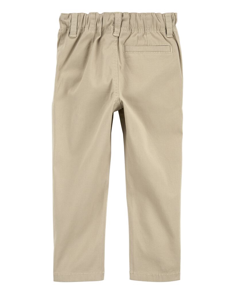 slide 2 of 2, Oshkosh Toddler Slim Tapered Chino Pants Khaki 4T, 1 ct
