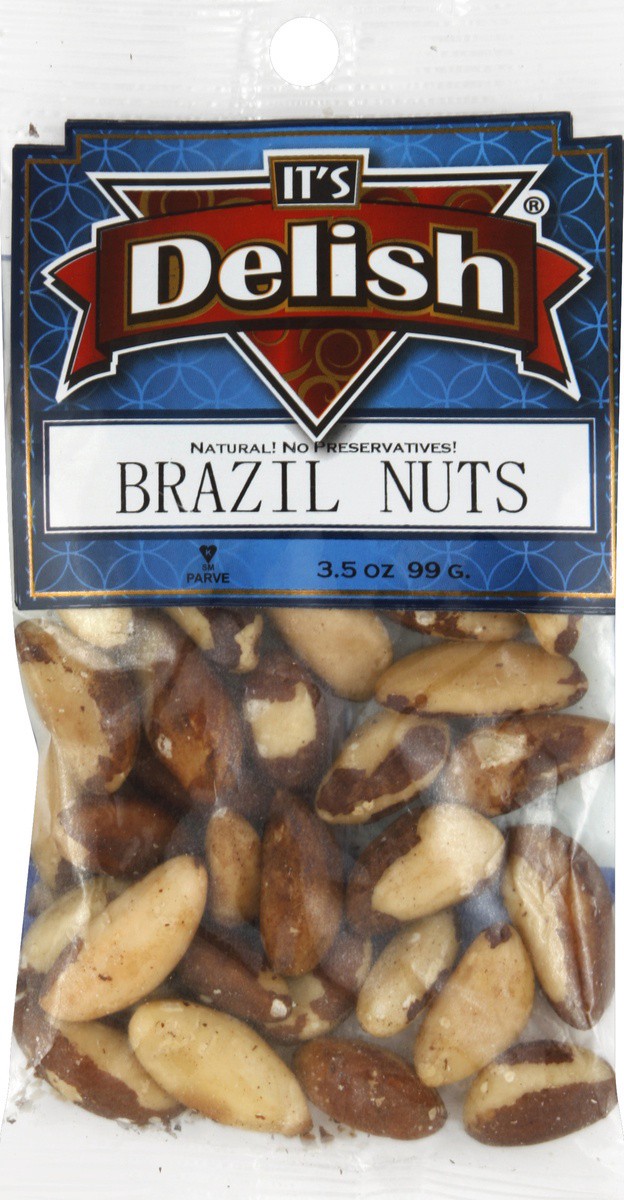 slide 2 of 4, It's Delish Brazil Nuts, 3.5 oz