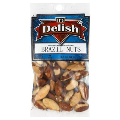 slide 1 of 4, It's Delish Brazil Nuts, 3.5 oz