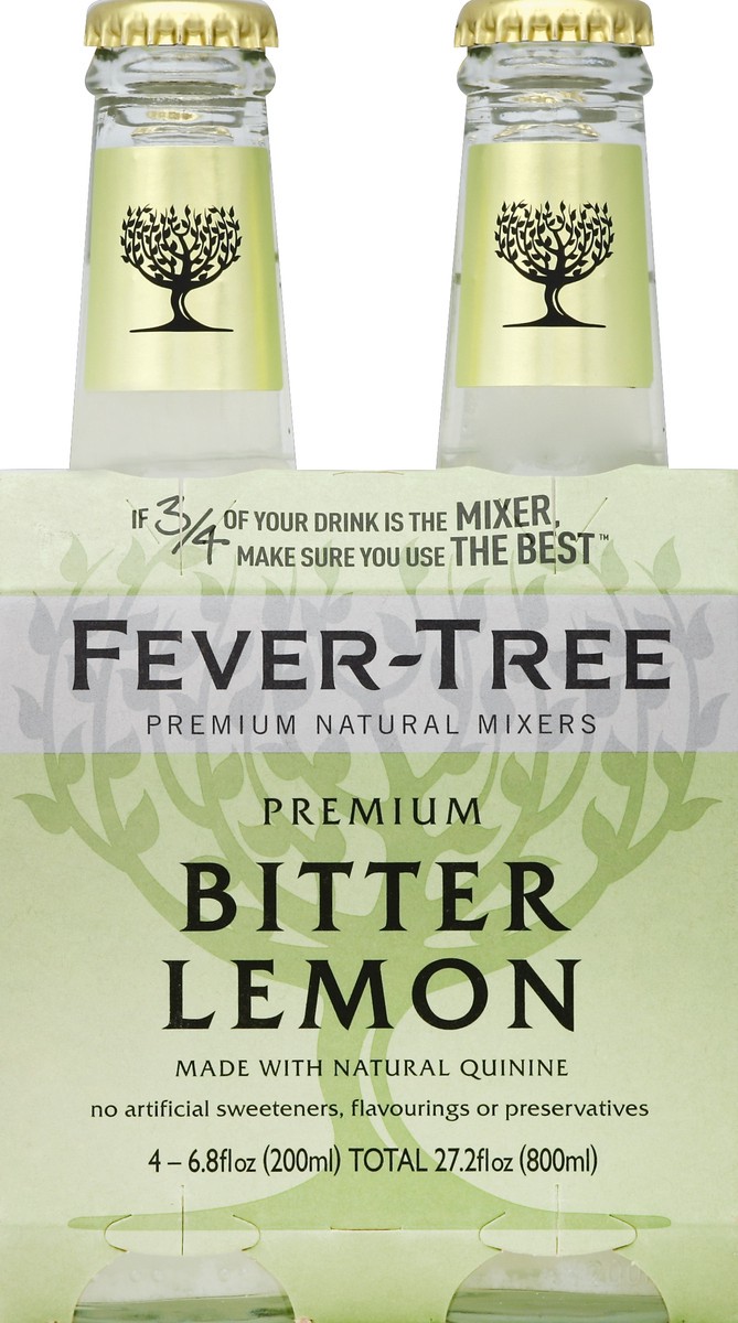 slide 1 of 5, Fever-Tree Lemon Tonic Water - 4 ct; 6.8 oz, 4 ct; 6.8 oz