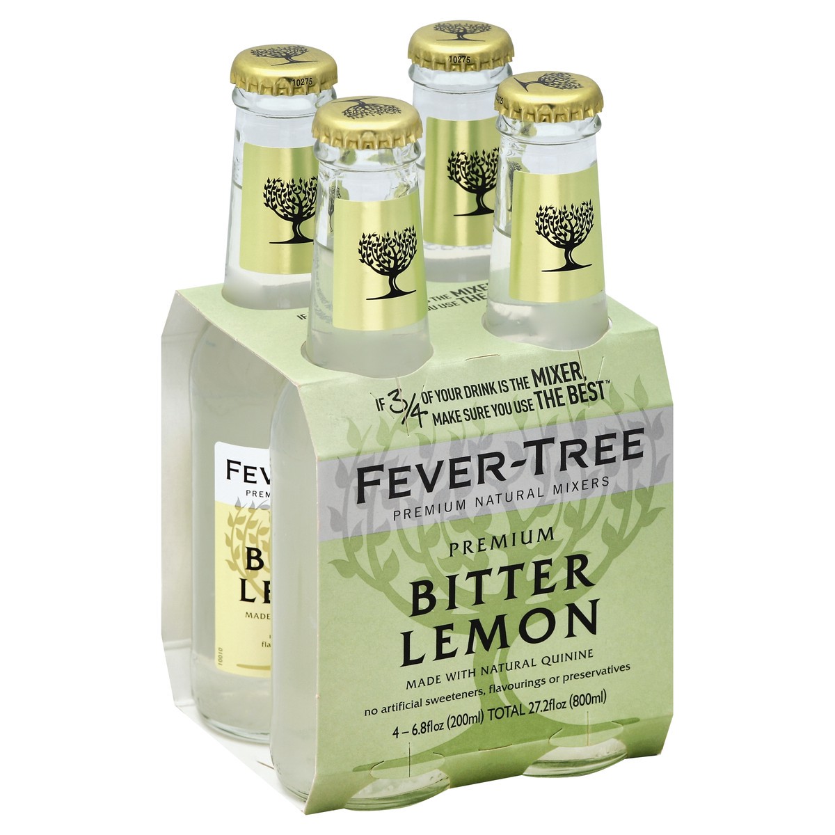 slide 2 of 5, Fever-Tree Lemon Tonic Water - 4 ct; 6.8 oz, 4 ct; 6.8 oz