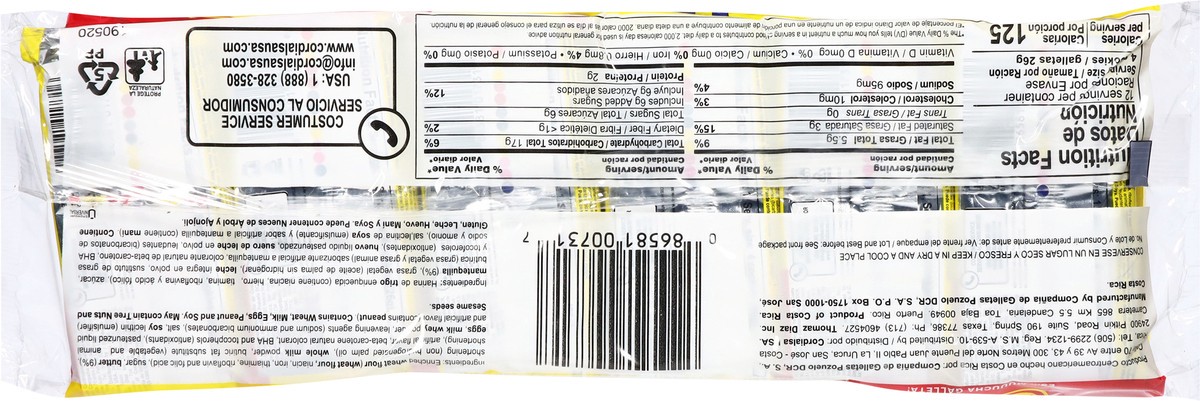 slide 7 of 12, Pozuelo Butter Cookies 12 - 0.9 oz Bags, 11 oz