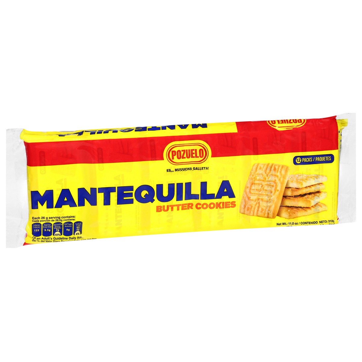 slide 2 of 12, Pozuelo Butter Cookies 12 - 0.9 oz Bags, 11 oz