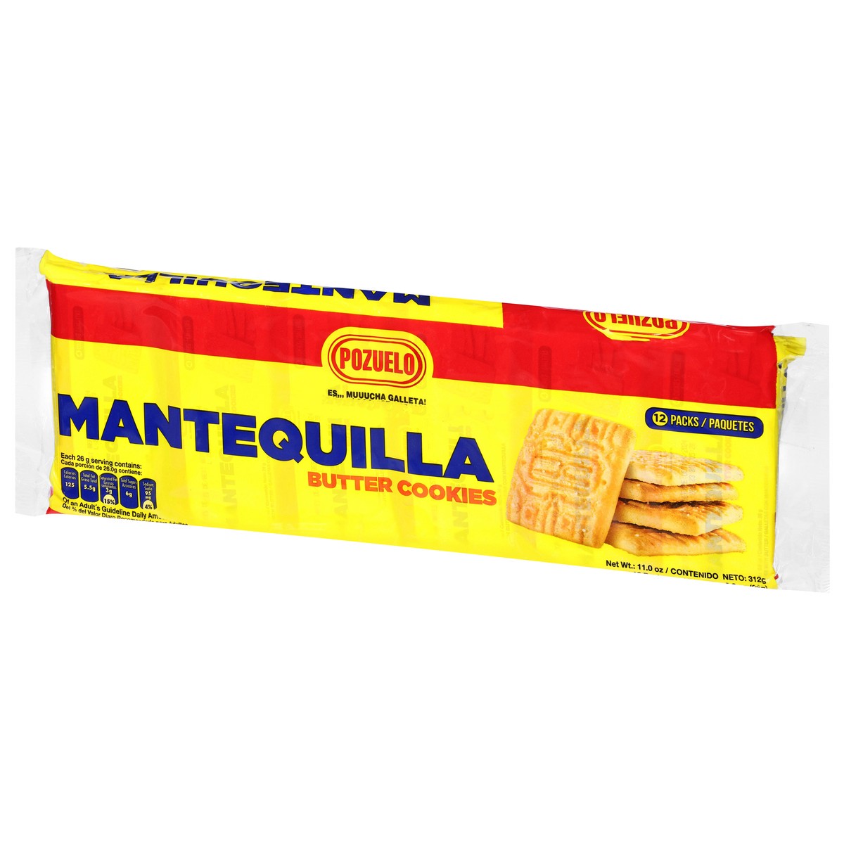 slide 5 of 12, Pozuelo Butter Cookies 12 - 0.9 oz Bags, 11 oz