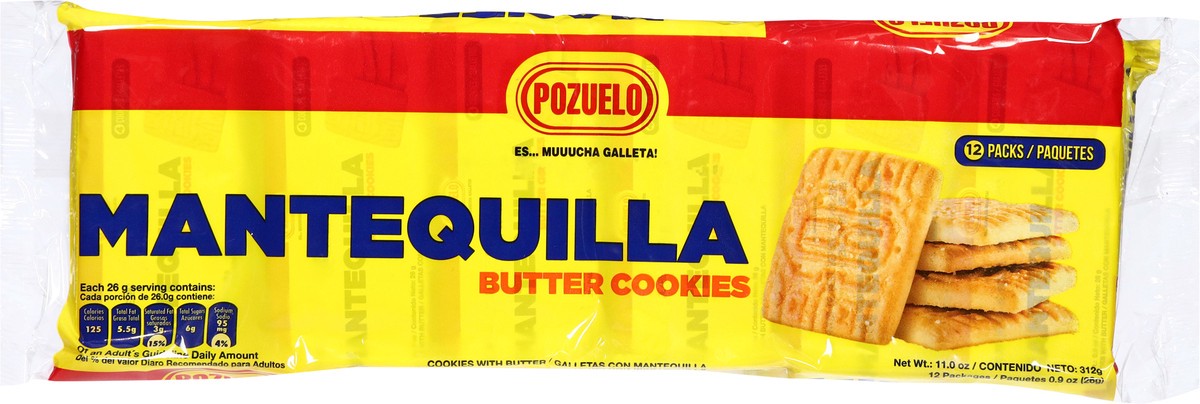slide 4 of 12, Pozuelo Butter Cookies 12 - 0.9 oz Bags, 11 oz
