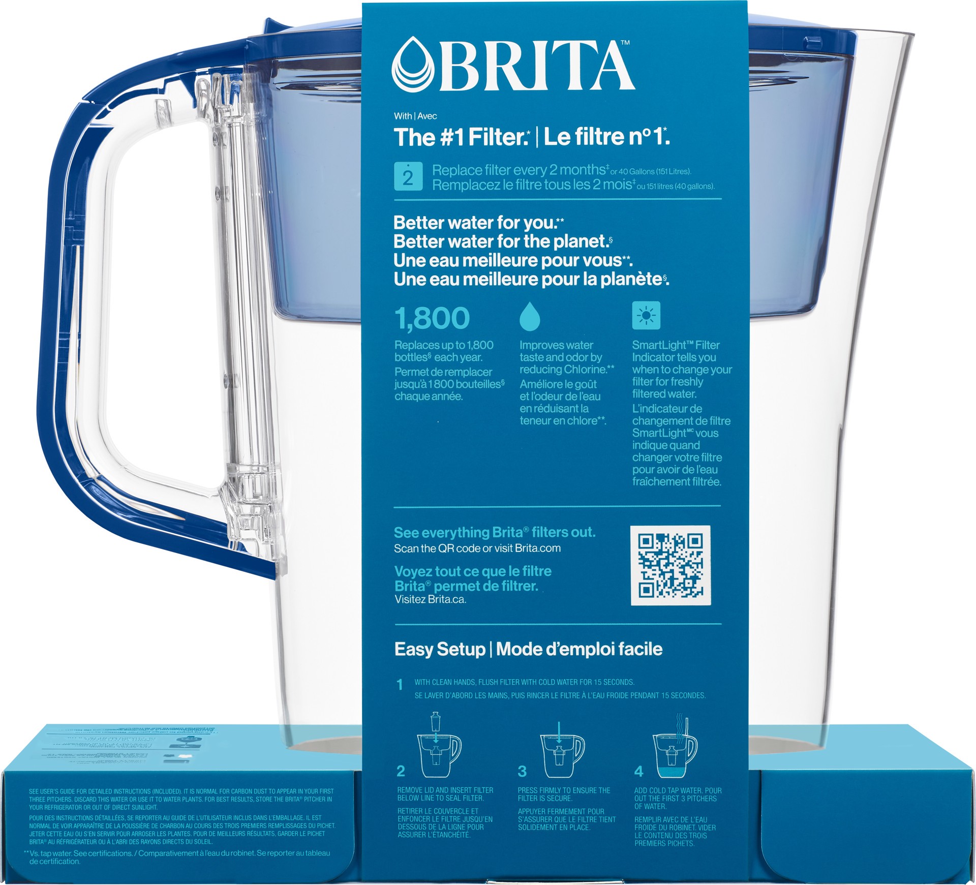 slide 3 of 5, Brita Small Cup with Standard Filter Red SoHo Water Filter Pitcher, 1 ct