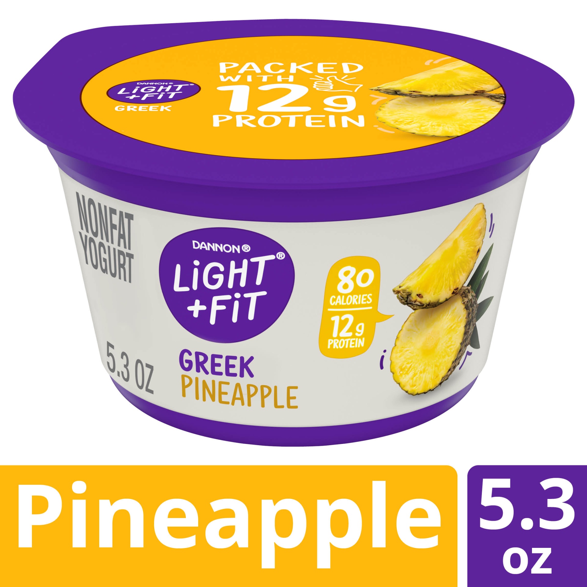 slide 1 of 6, Light & Fit Yogurt 5.3 oz, 5.3 oz