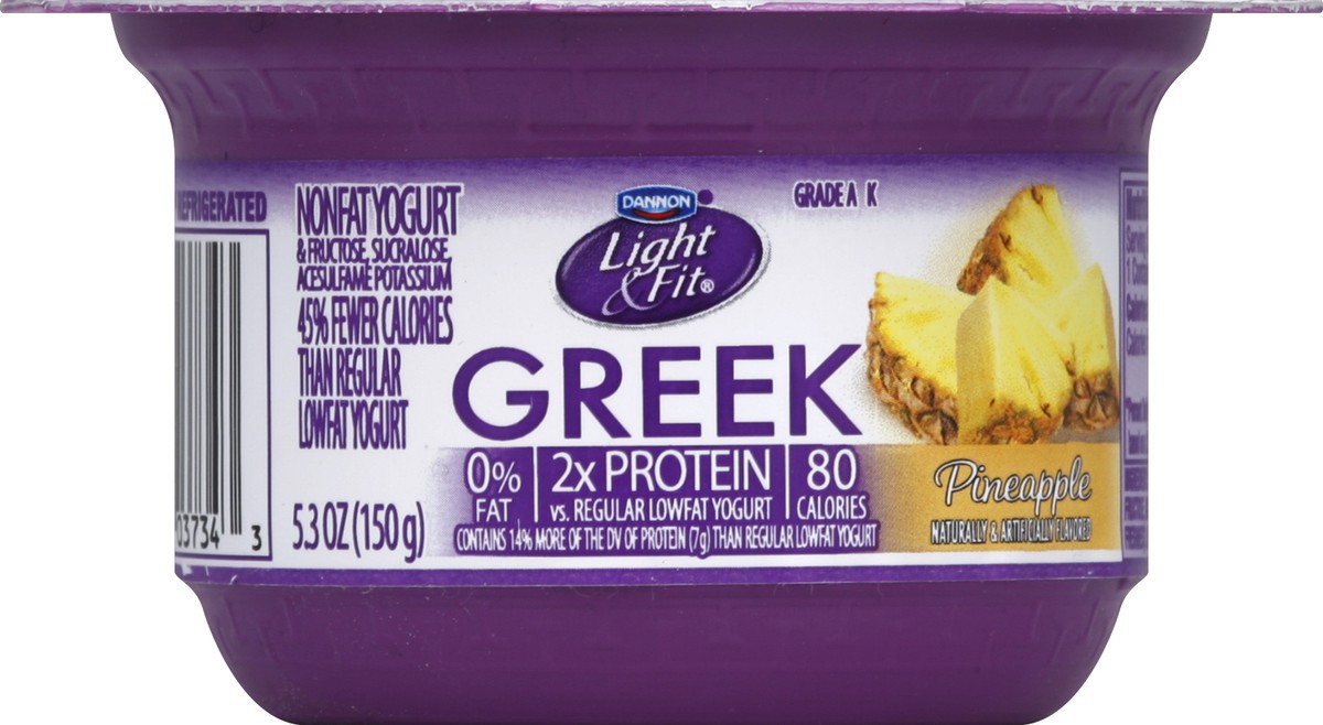 slide 1 of 3, Light & Fit Yogurt - 5.3 oz, 5.3 oz