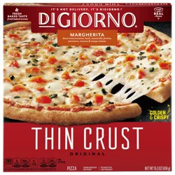 DiGiorno Frozen Pizza, Margherita Thin Crust Pizza, 15.3oz (Frozen)