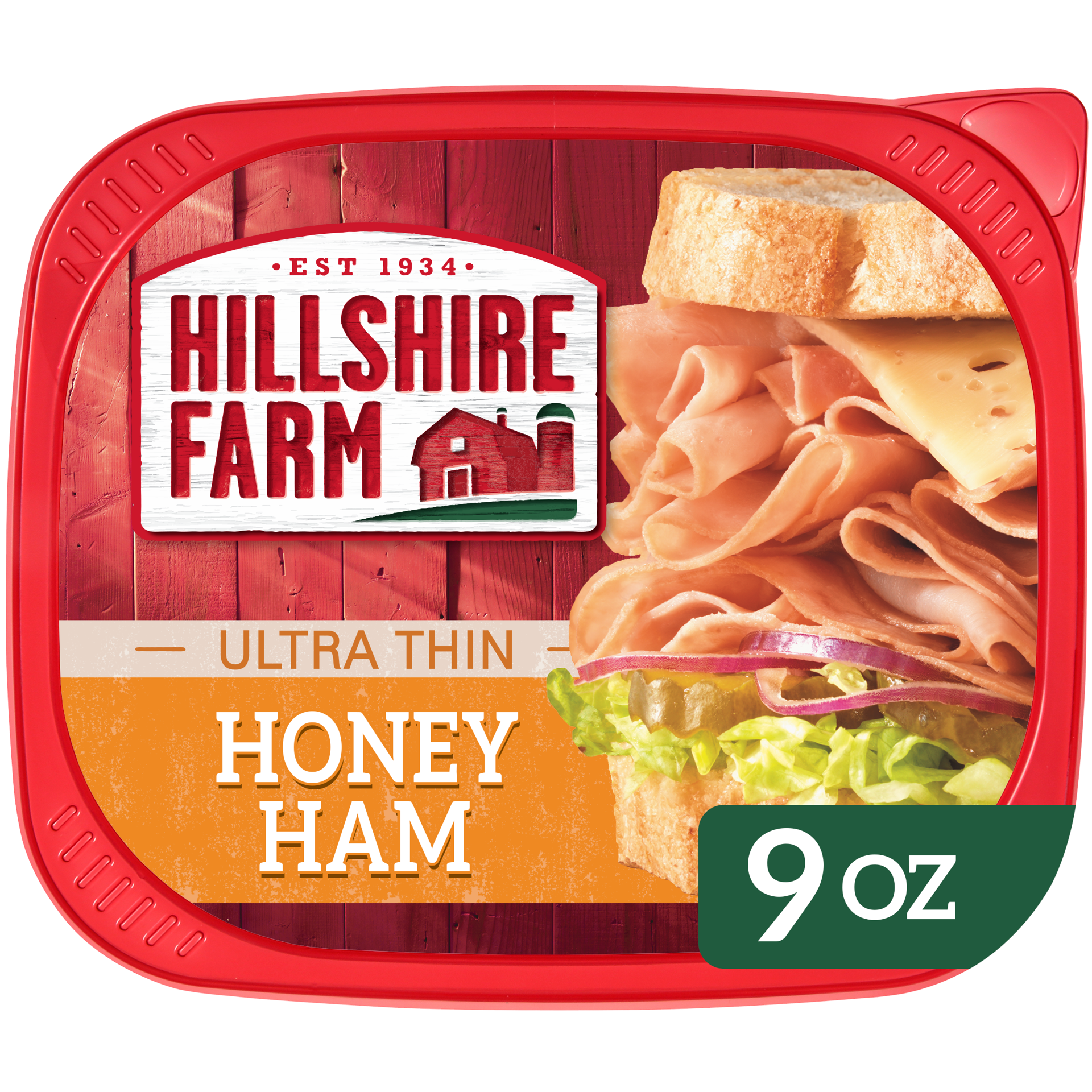 slide 1 of 5, Hillshire Farm Ultra Thin Sliced Honey Ham Sandwich Meat, 9 oz, 255.15 g