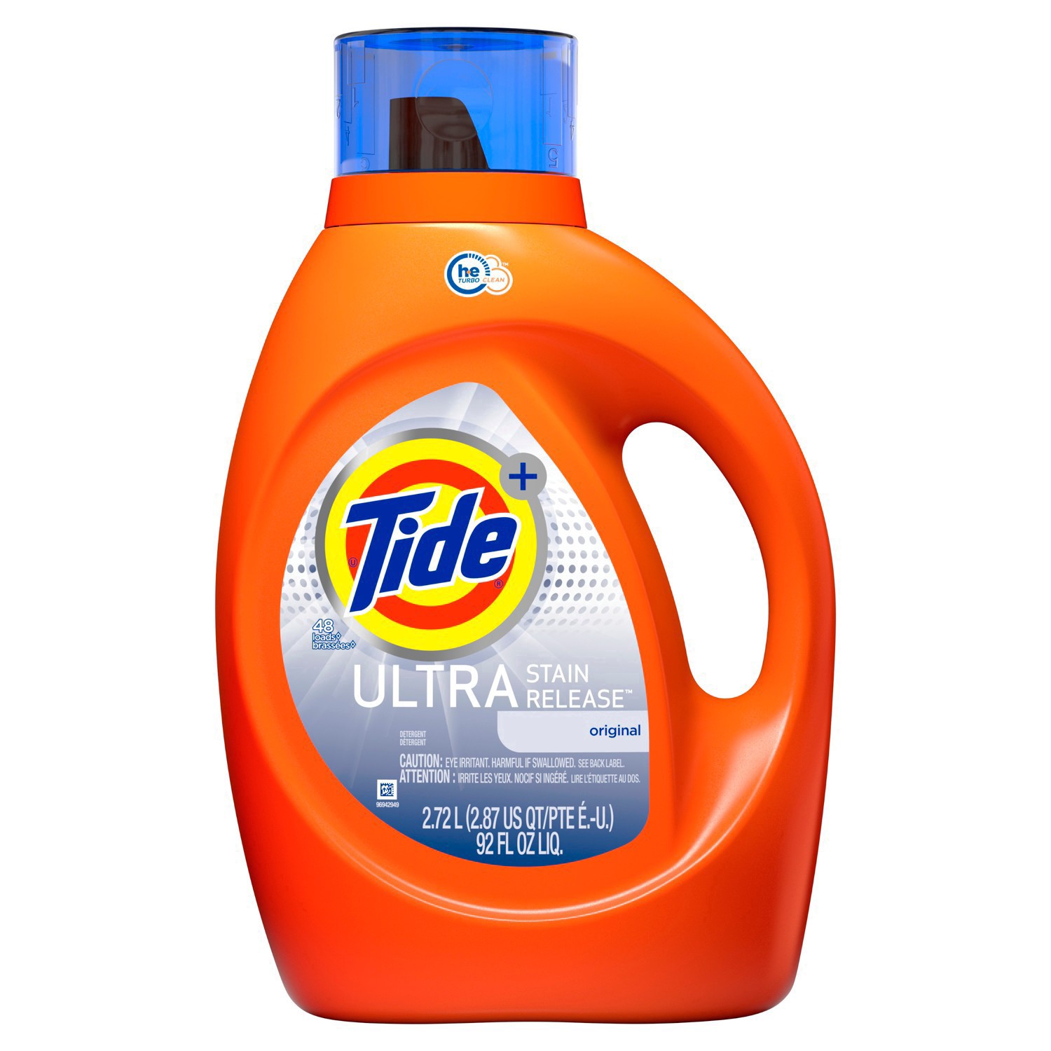 slide 109 of 110, Tide Ultra Stain Release Liquid Laundry Detergent, Original, 48 loads, 92 fl oz, HE Compatible, 92 fl oz