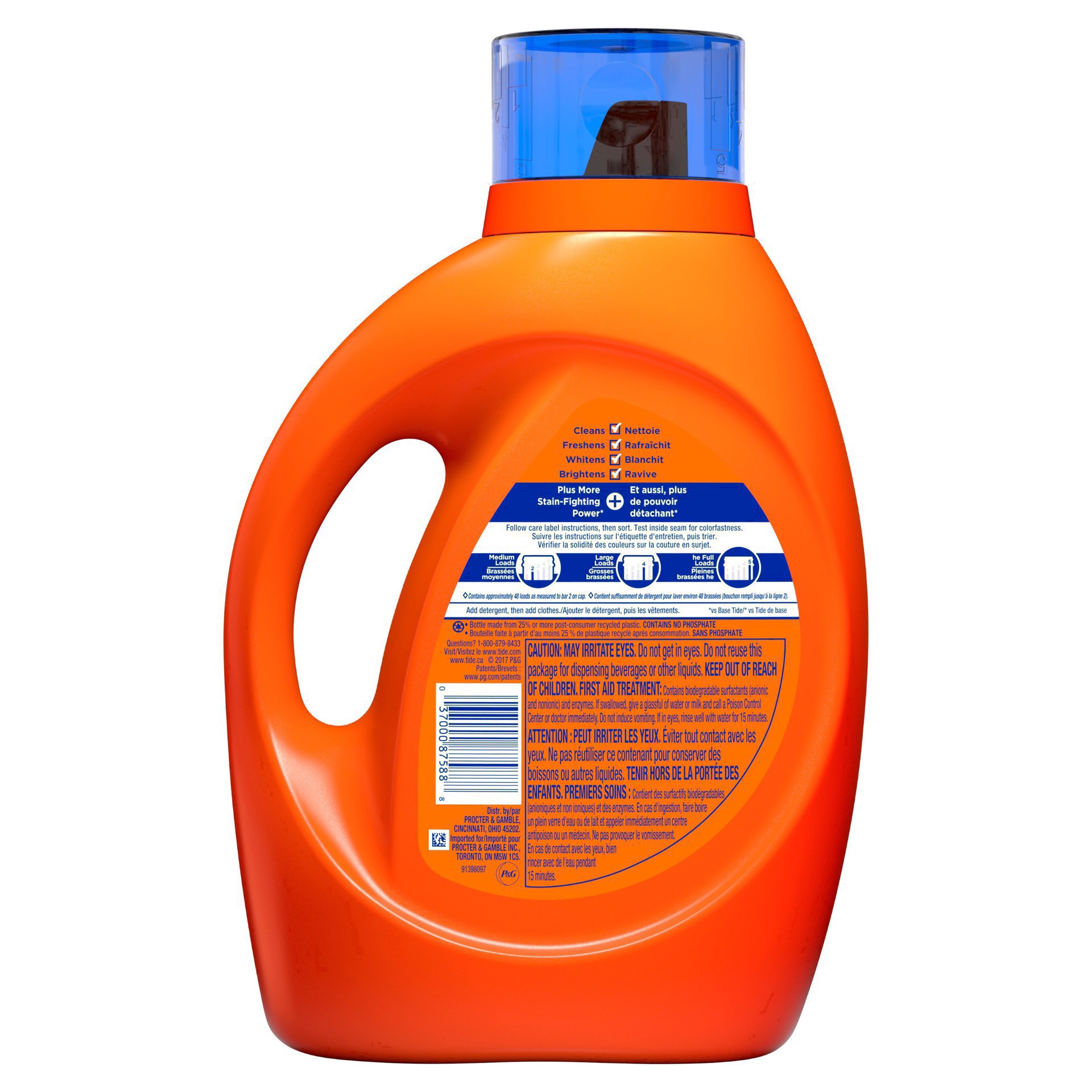 slide 66 of 110, Tide Ultra Stain Release Liquid Laundry Detergent, Original, 48 loads, 92 fl oz, HE Compatible, 92 fl oz