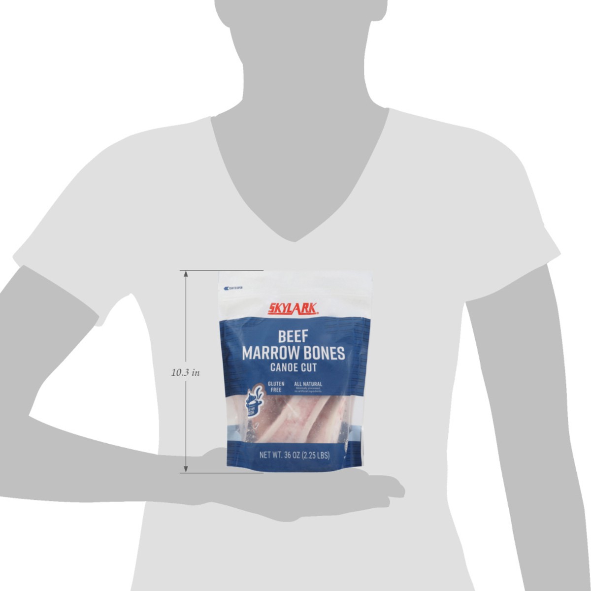 slide 2 of 13, Skylark Canoe Cut Beef Marrow Bones 36 oz, 36 oz