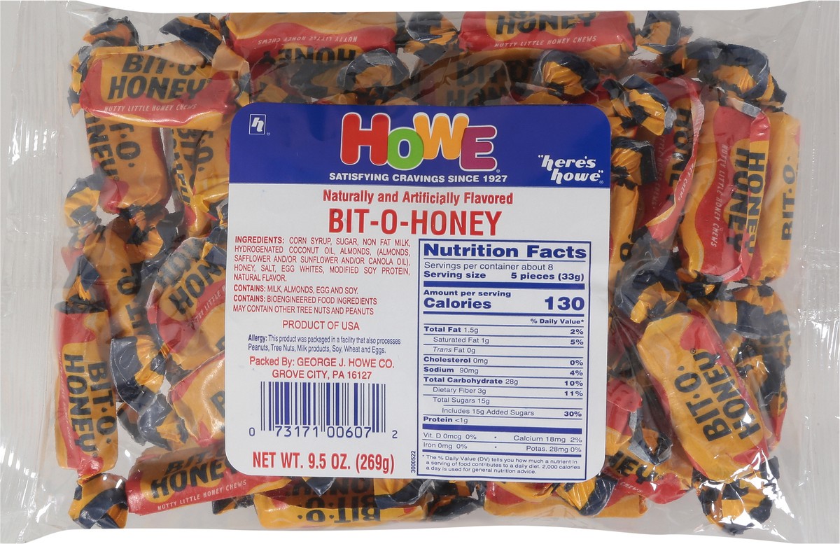 slide 6 of 9, Howe Bit-O-Honey Candy 9.5 oz, 9.5 oz