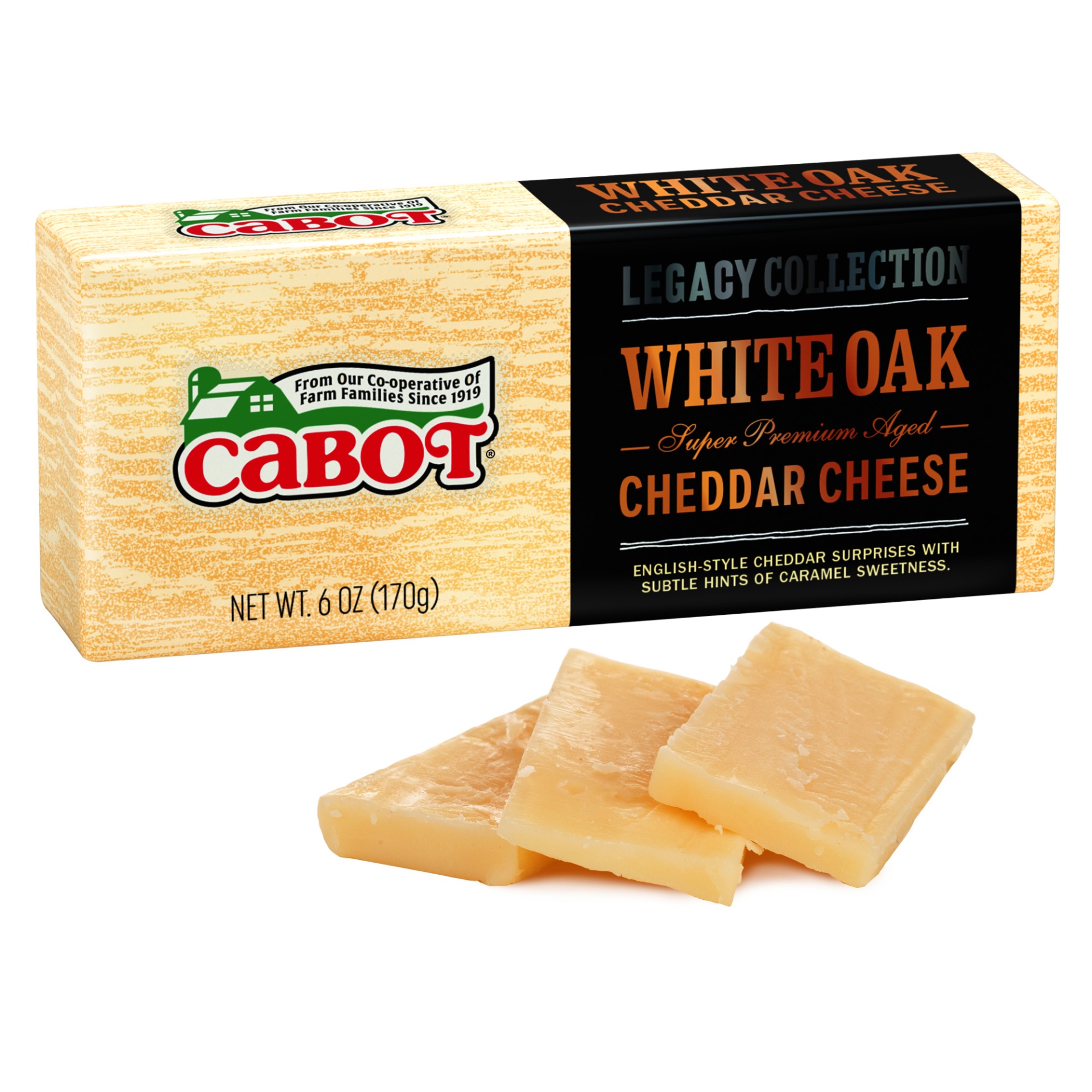 slide 2 of 4, Cabot White Oak Cheddar Cheese, 6 oz