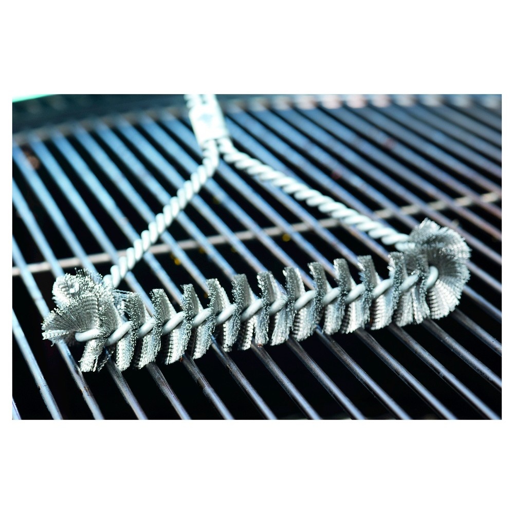 slide 4 of 4, Weber Three-Sided Grill Brush, 21 in