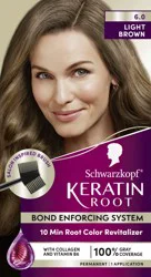 Schwarzkopf Keratin Root 6.0 Light Brown Permanent Hair Color - 1 Use