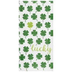 Meijer Corporate Seasonal Mcs Lucky Shamrocks Fiber Reactive Kitchen Towel, 16 In X 25 In