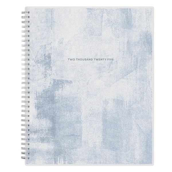 slide 1 of 8, 2025 Blue Sky Weekly/Monthly Planning Calendar, 8-1/2"" X 11"", Seneca Blue Frosted, January To December, 148901, 1 ct
