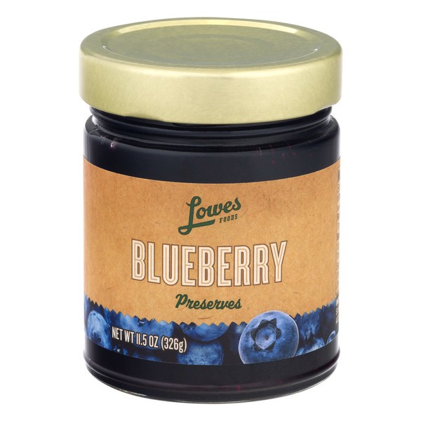 slide 1 of 1, Lowes Foods Blueberry Preserves, 11.5 oz