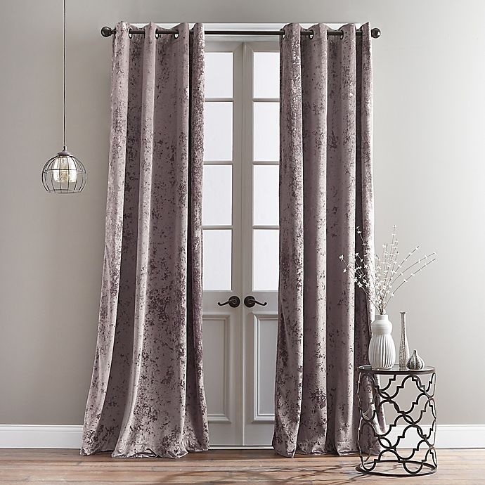 slide 1 of 4, Bedeck Cairo Grommet Window Curtain Panel - Dusty Rose, 84 in