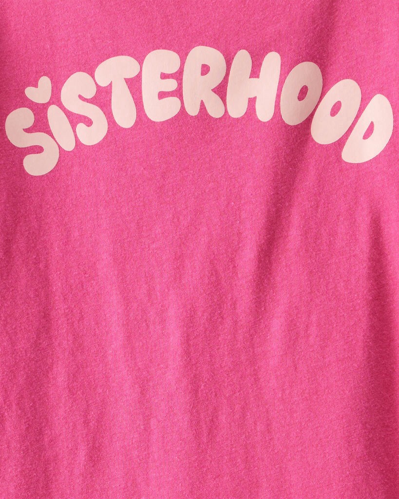 slide 4 of 4, Carter's Carters Toddler Girl Sisterhood Long-Sleeve Graphic Tee - Pink Pink 5T, 1 ct