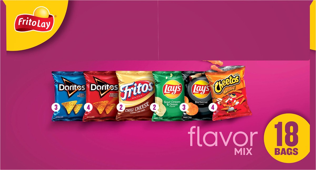 slide 3 of 11, Frito-Lay Flavor Mix, 18 ct