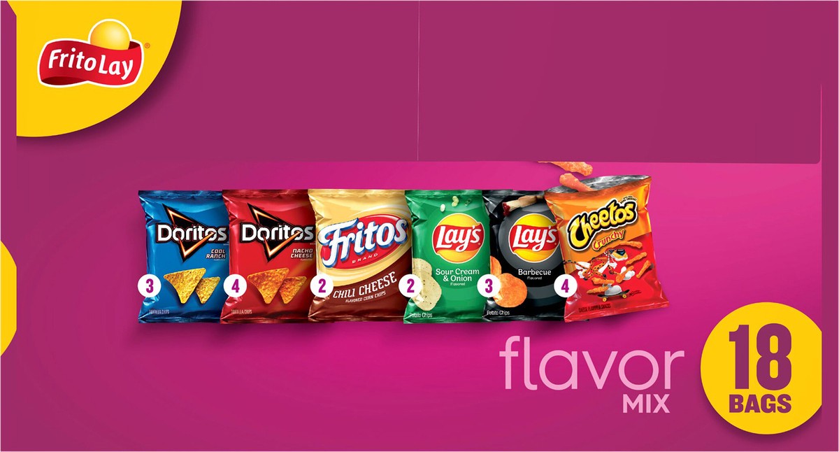 slide 4 of 11, Frito-Lay Flavor Mix, 18 ct