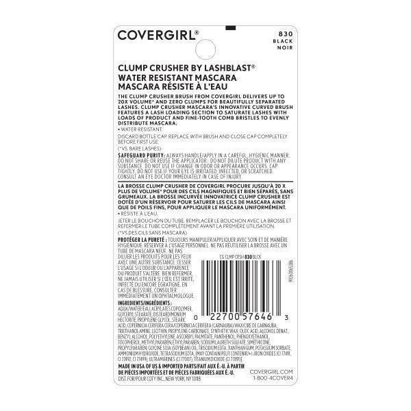 slide 124 of 127, Covergirl Clump Crusher Water Resistant Mascara by lashblast 0.44 fl oz, 0.44 fl oz