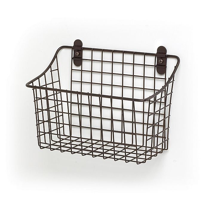 slide 1 of 1, Spectrum Vintage Large Cabinet & Wall Mount Basket - Bronze, 1 ct