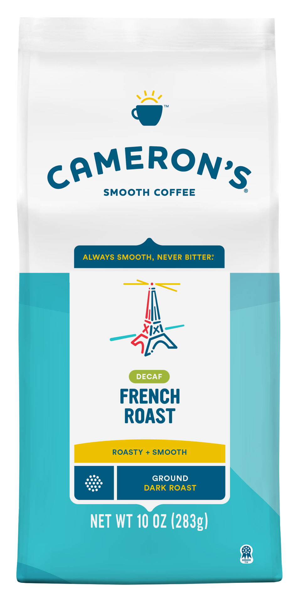 slide 1 of 1, Cameron's Coffee Cameron's French Roast Ground Coffee Decaf, 10 oz