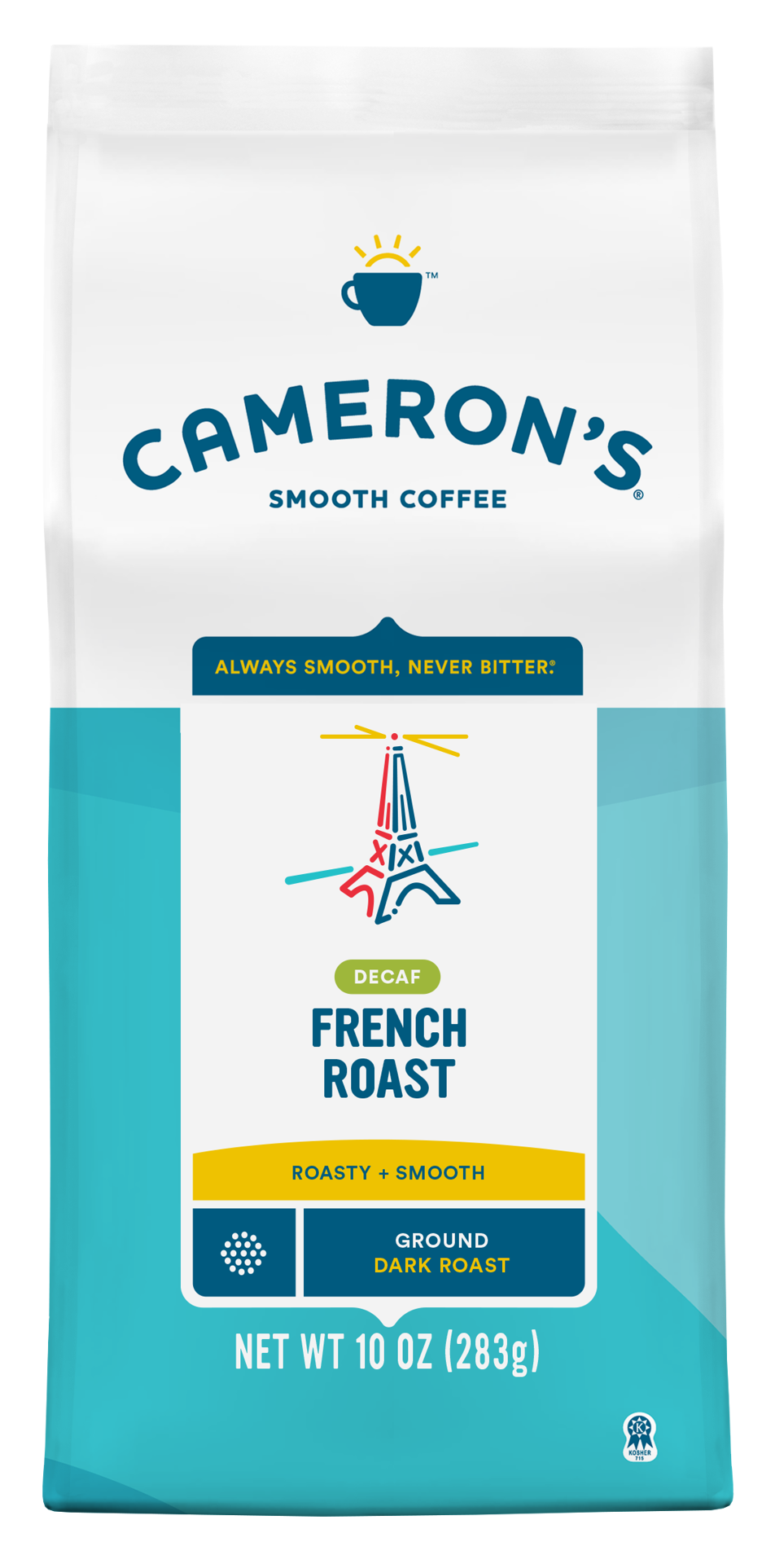 slide 1 of 1, Cameron's Coffee Roasted Ground Coffee Bag, Decaf French Roast, 10oz, 10 oz