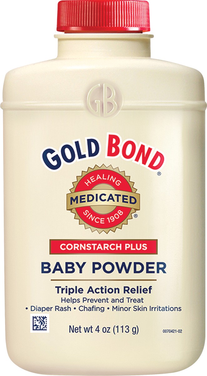 slide 3 of 3, Gold Bond Medicated Cornstarch Plus Baby Powder 4 oz, 4 oz