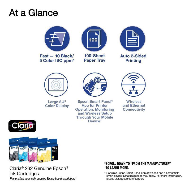 slide 4 of 6, Epson Expression Home Xp-4200 Wireless Color Inkjet All-In-One Printer, 1 ct