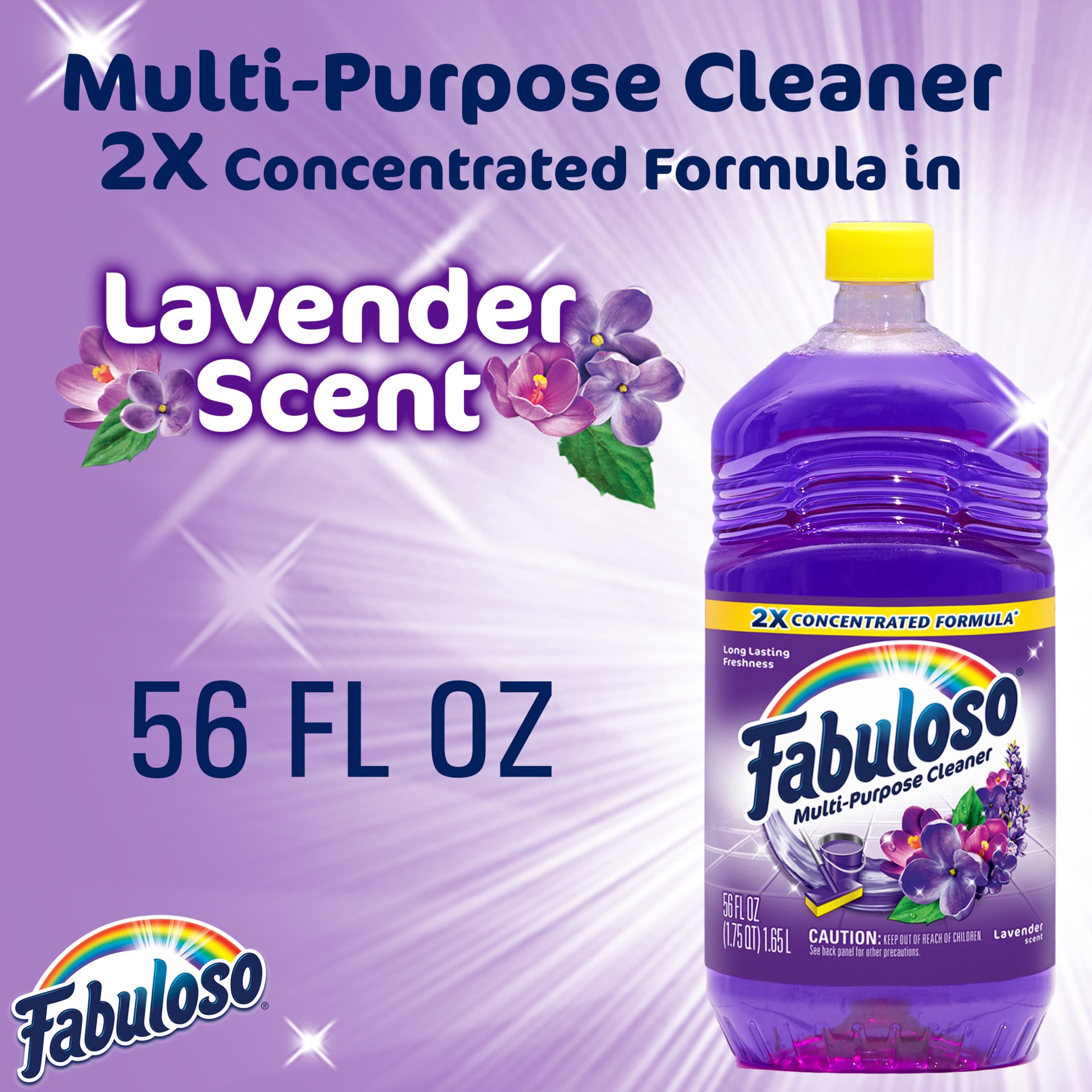 slide 5 of 10, Fabuloso Multi-Purpose Cleaner 2x Concentrated, Lavender - 56 fl oz, 56 fl oz
