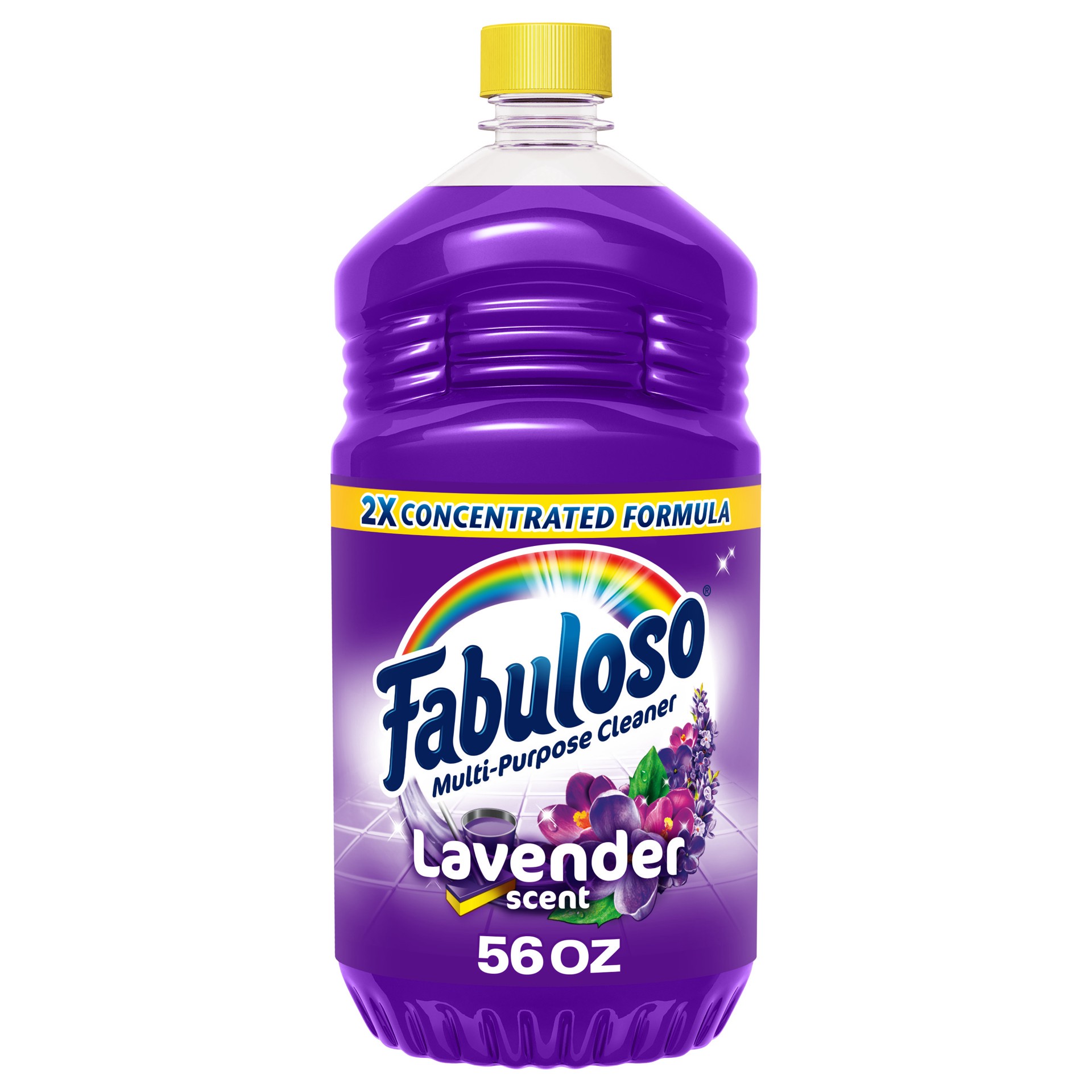 slide 1 of 10, Fabuloso Multi-Purpose Cleaner, 2X Concentrated Formula, Lavender Scent, 56 fl oz, 56 fl oz