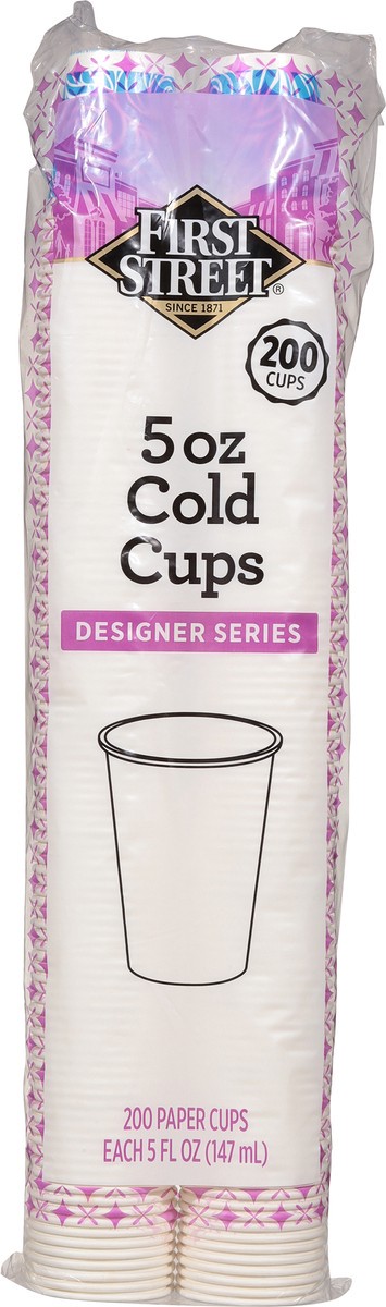 slide 11 of 11, First Street Paper 5 Oz Cold Cups, 200 ct