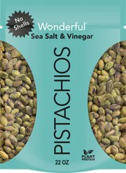 Wonderful Pistachios, No Shells Sea Salt & Vinegar Nuts, 22 Ounce Bag