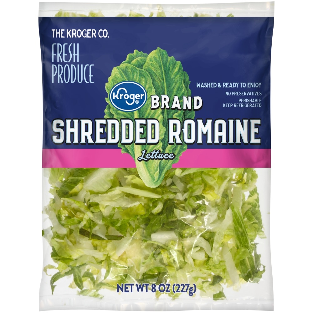 slide 1 of 1, Kroger Shredded Romaine, 8 oz