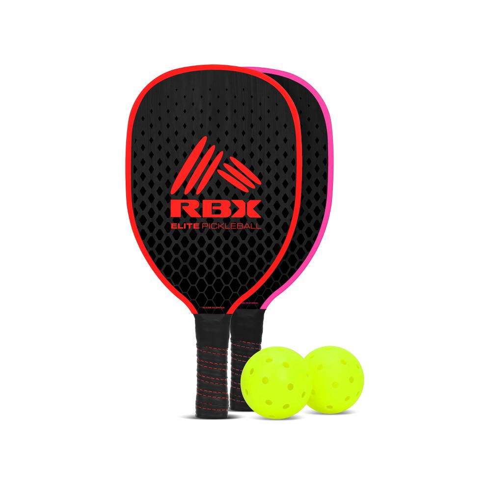 slide 1 of 1, RBX Elite Pickleball 2 Player Set - Red and Pink, 1 ct