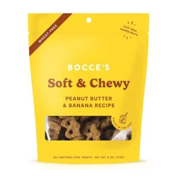 Bocce's Bakery Peanut Butter and Banana Basic Soft and Chewy Dog Treats - 6oz