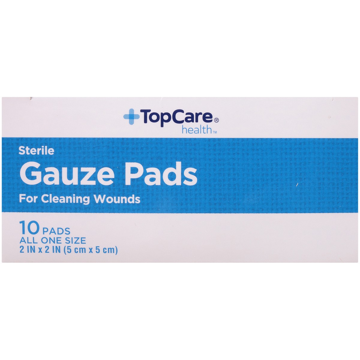 slide 4 of 8, TopCare Top Care Gauze Pads All One Size ., 10 ct; 2 in x 2 in