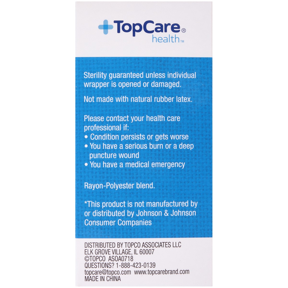 slide 5 of 8, TopCare Top Care Gauze Pads All One Size ., 10 ct; 2 in x 2 in