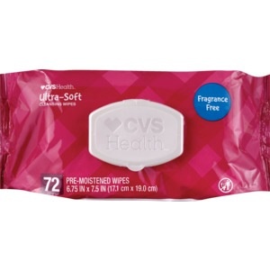 slide 1 of 1, CVS Health Ultra-Soft Cleansing Wipes, 72 ct