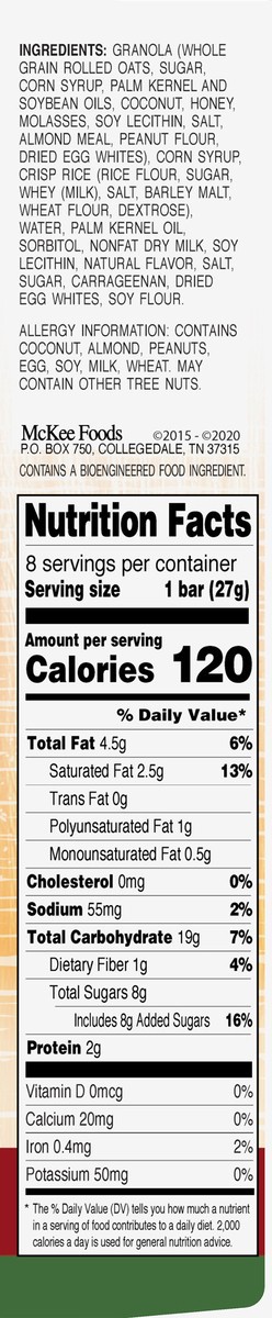slide 9 of 12, Sunbelt Bakery Chewy Gingerbread Granola Bars 8 8 ea Box, 8 ct