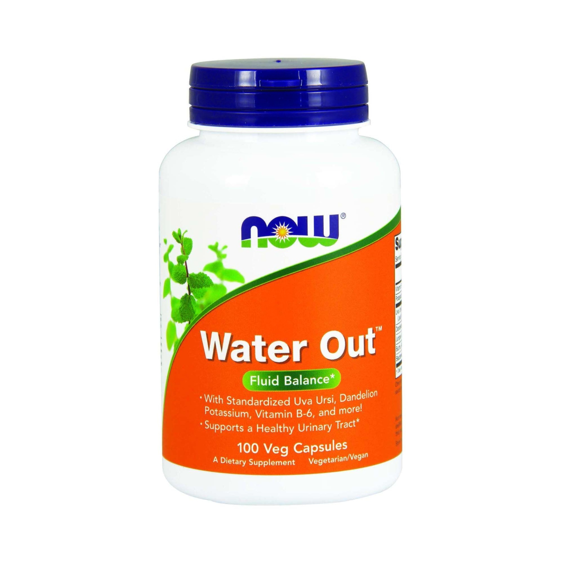 slide 1 of 1, Now Naturals Water Out, 100 ct