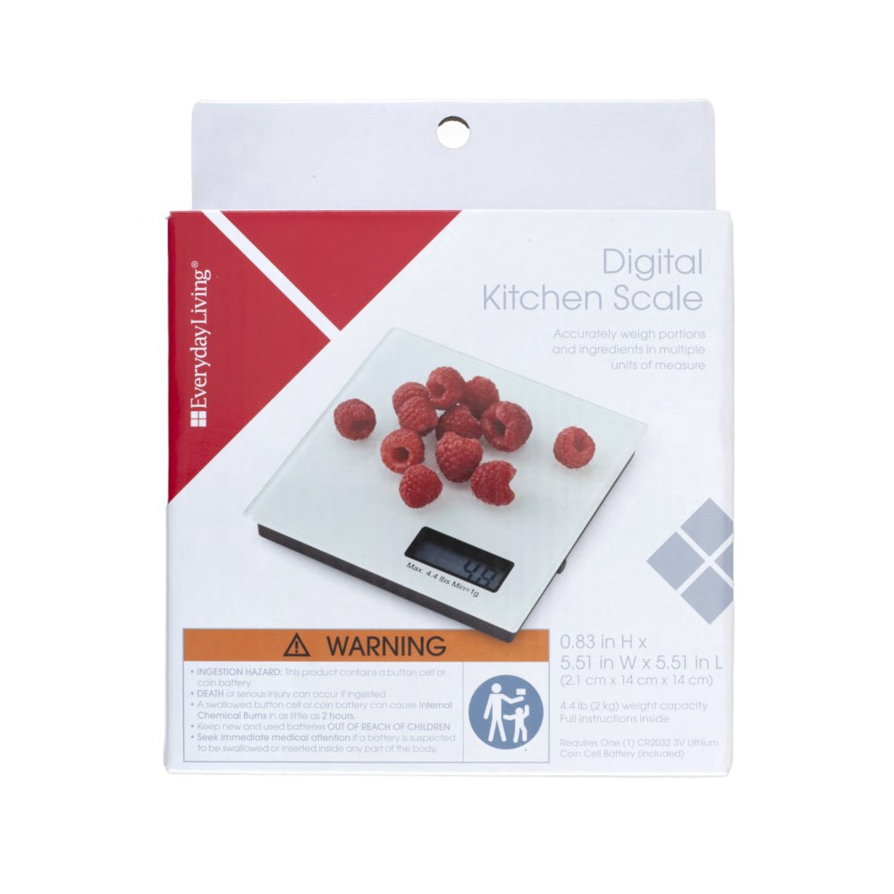 slide 1 of 4, Everyday Living Digital Kitchen Scale, 1 ct