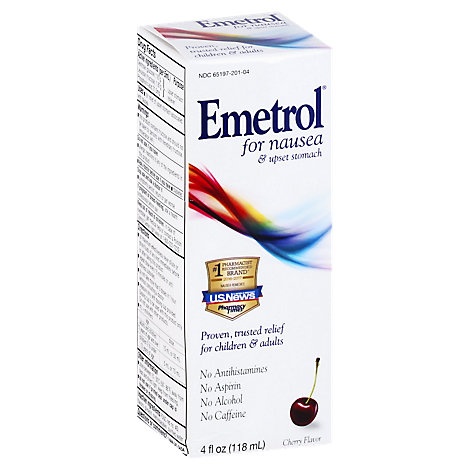 slide 1 of 1, Emetrol For Nausea & Upset Stomach Cherry Flavor, 4 fl oz